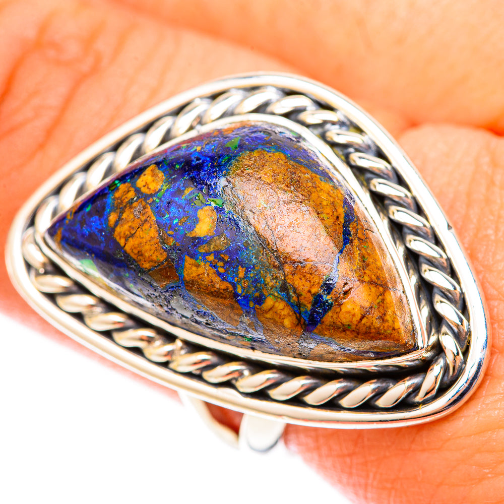 Azurite Rings handcrafted by Anasilvercos - RING120008