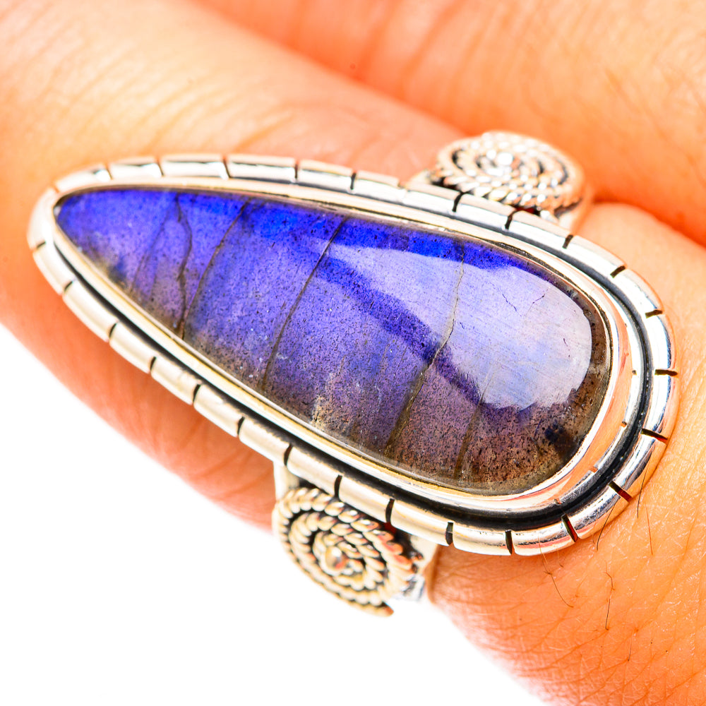 Labradorite Rings handcrafted by Anasilvercos - RING120020
