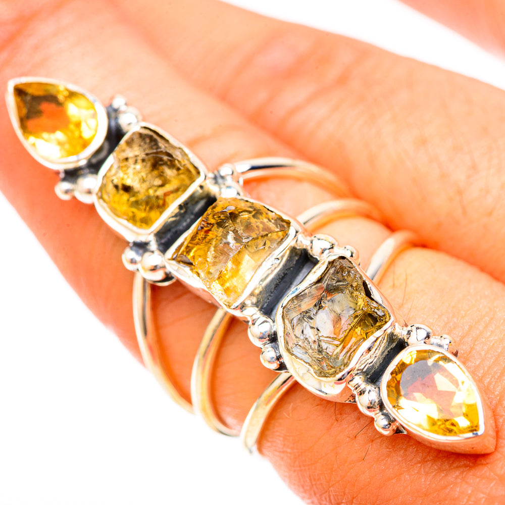 Citrine Rings handcrafted by Anasilvercos - RING120038