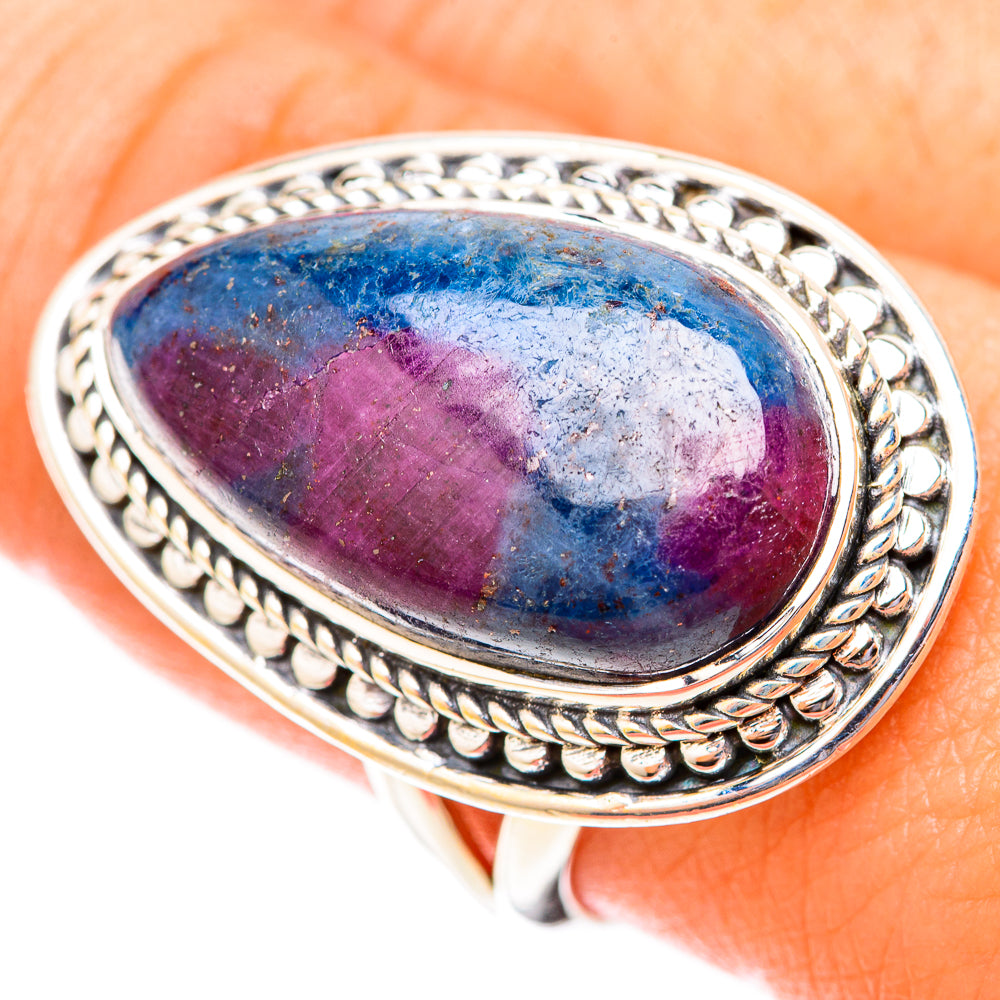 Ruby Fuchsite Rings handcrafted by Anasilvercos - RING120066