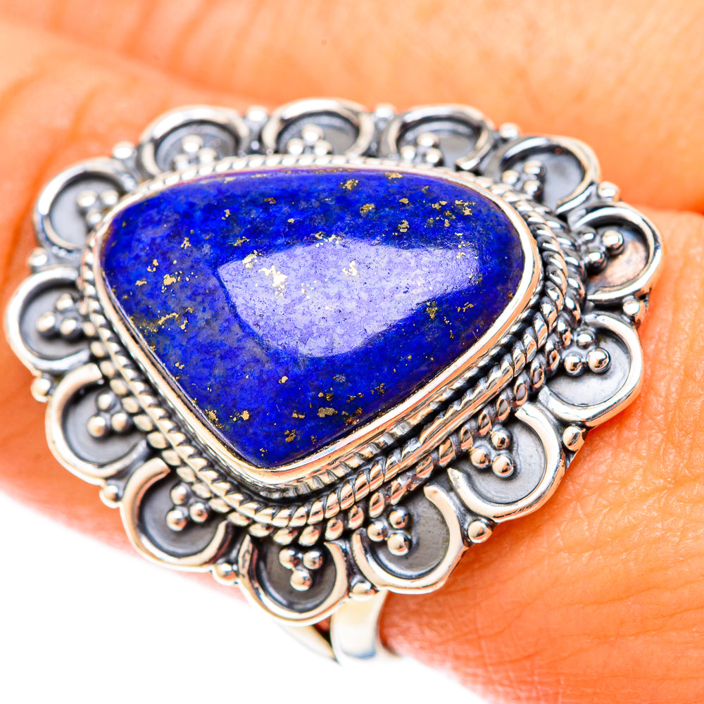 Lapis Lazuli Rings handcrafted by Anasilvercos - RING120069
