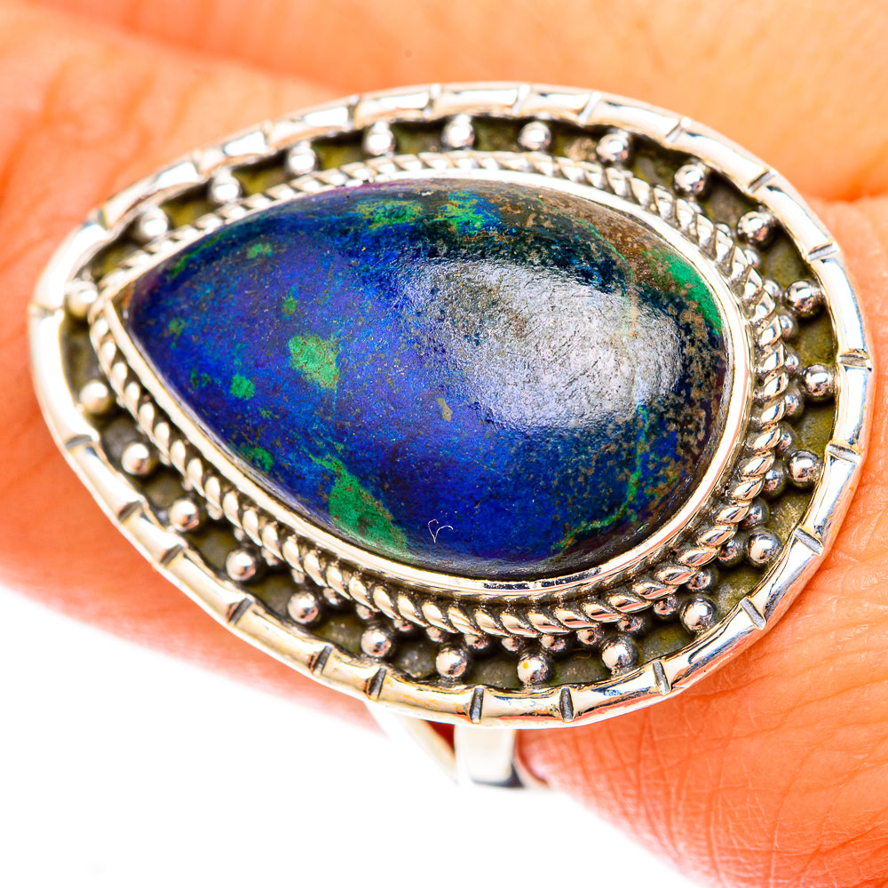 Azurite Rings handcrafted by Anasilvercos - RING120072