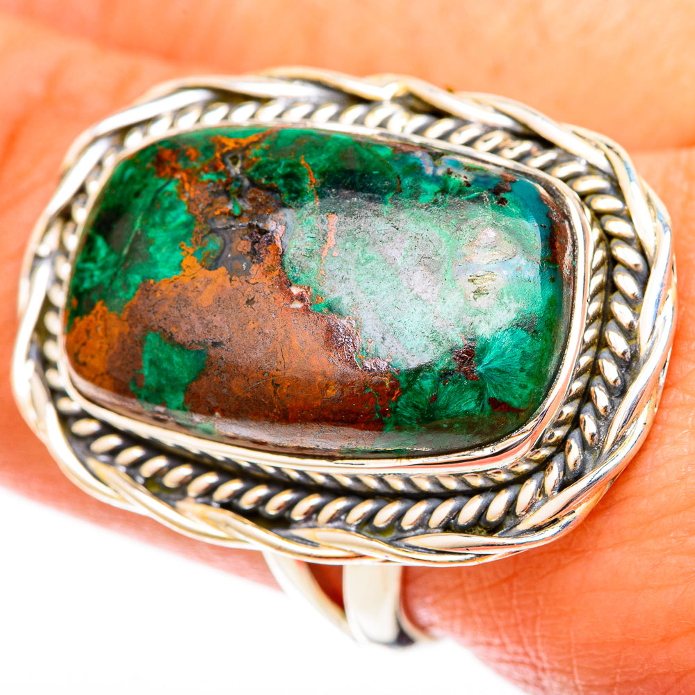 Malachite Rings handcrafted by Anasilvercos - RING120088