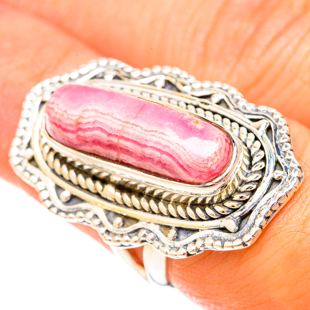 Rhodochrosite Rings handcrafted by Anasilvercos - RING120095