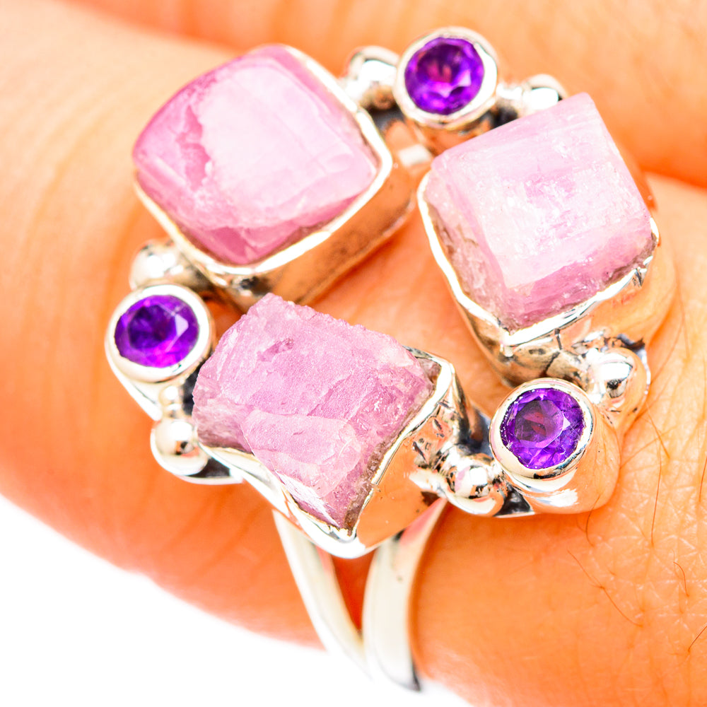 Kunzite Rings handcrafted by Anasilvercos - RING120126
