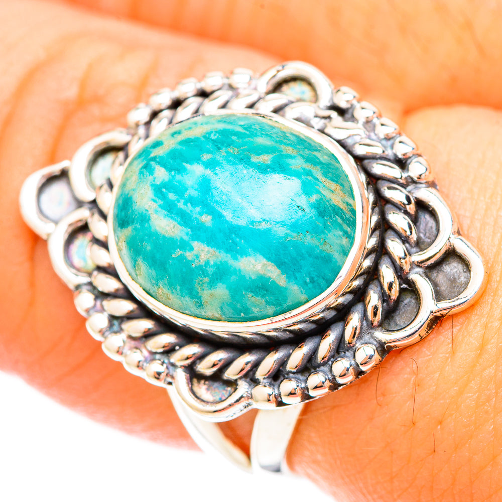 Amazonite Rings handcrafted by Anasilvercos - RING120151
