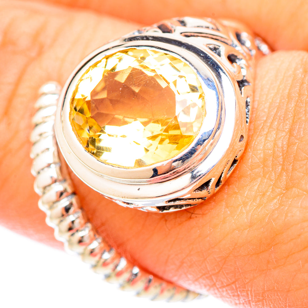 Citrine Rings handcrafted by Anasilvercos - RING120156