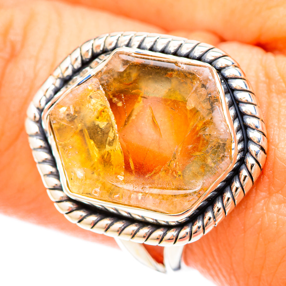Citrine Rings handcrafted by Anasilvercos - RING120188