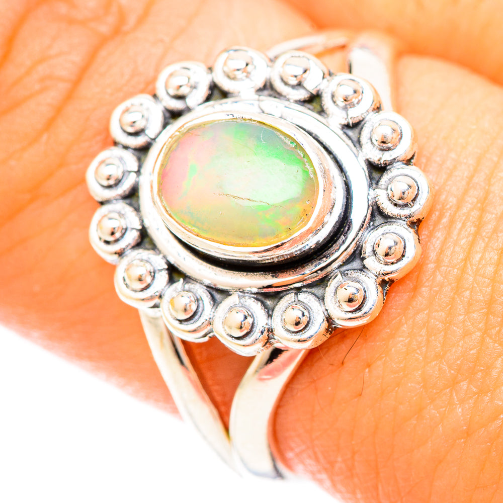 Ethiopian Opal Rings handcrafted by Anasilvercos - RING120206