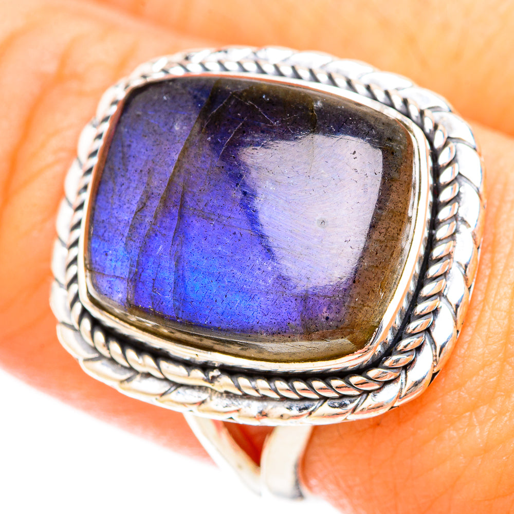 Labradorite Rings handcrafted by Anasilvercos - RING120208
