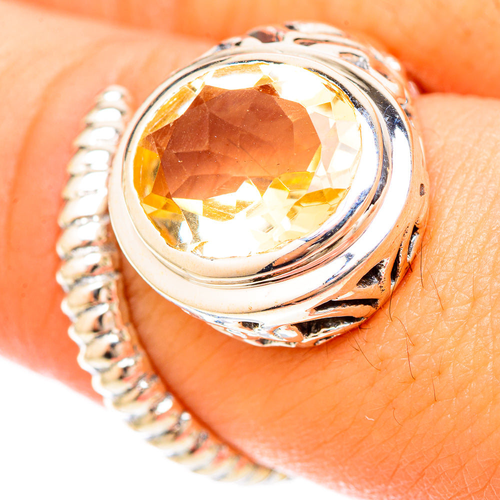 Citrine Rings handcrafted by Anasilvercos - RING120221