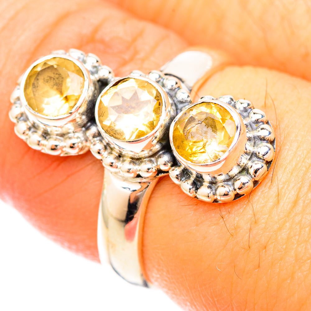 Citrine Rings handcrafted by Anasilvercos - RING120222