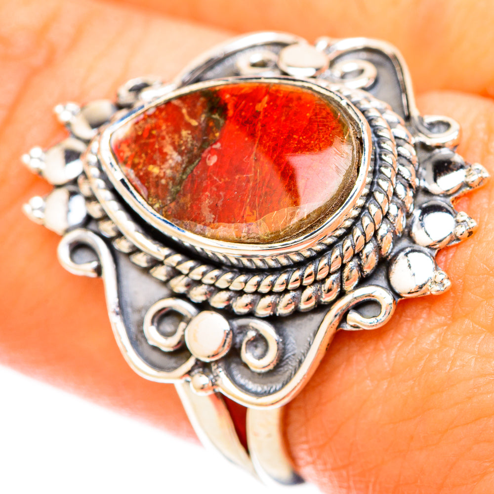 Ammolite Rings handcrafted by Anasilvercos - RING120226