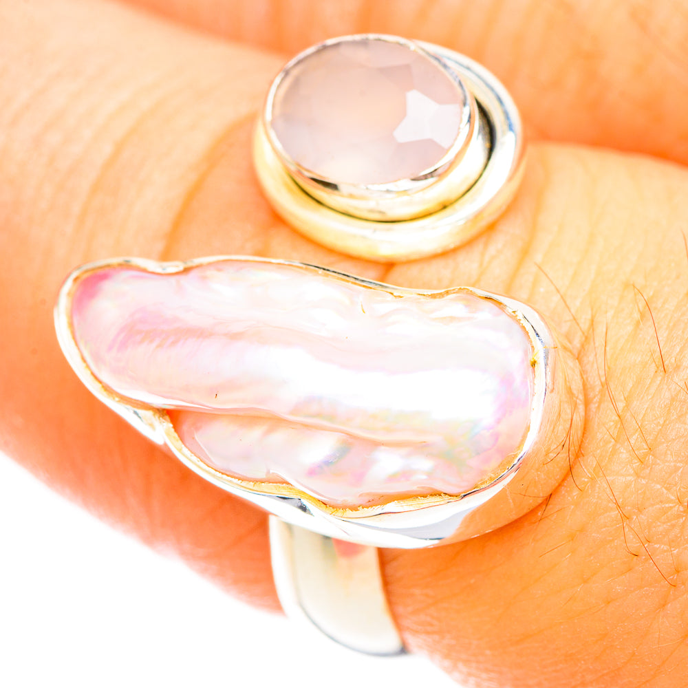 Mother Of Pearl Rings handcrafted by Anasilvercos - RING120233