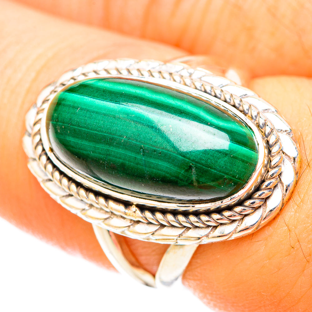Malachite Rings handcrafted by Anasilvercos - RING120248