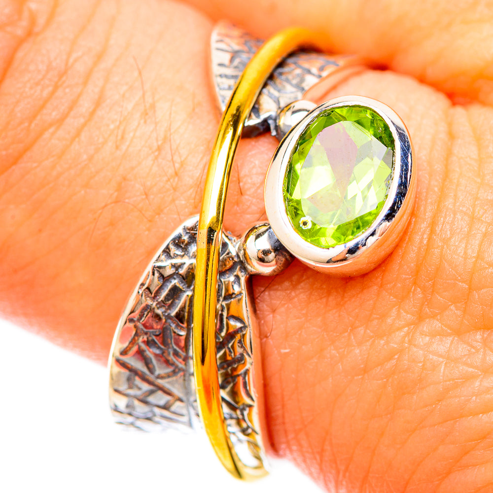 Peridot Rings handcrafted by Anasilvercos - RING120250