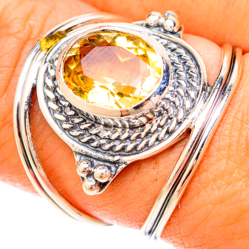 Citrine Rings handcrafted by Anasilvercos - RING120256