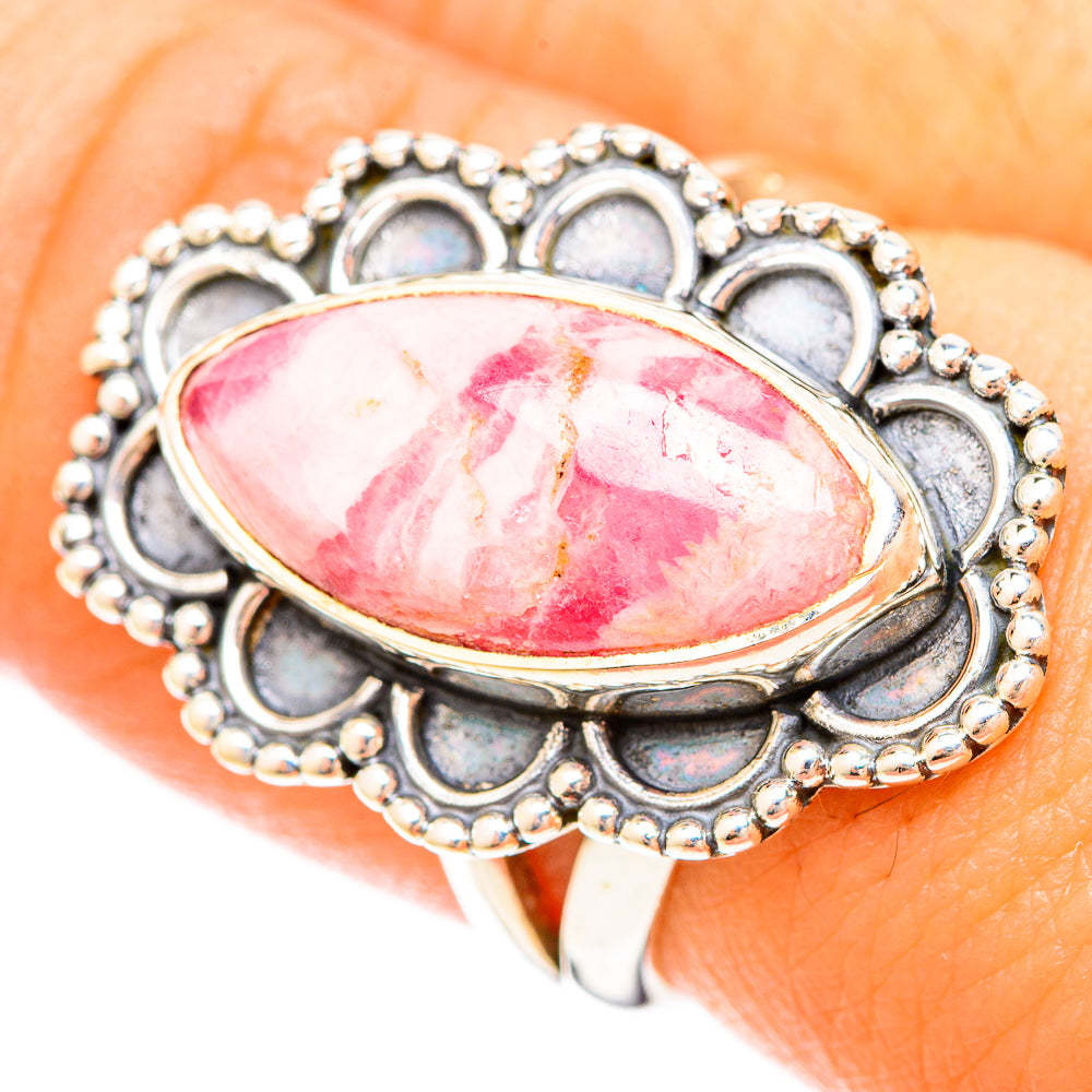Rhodochrosite Rings handcrafted by Anasilvercos - RING120258