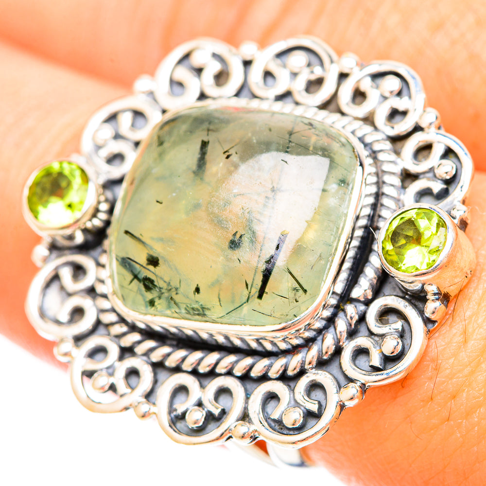 Prehnite Rings handcrafted by Anasilvercos - RING120284