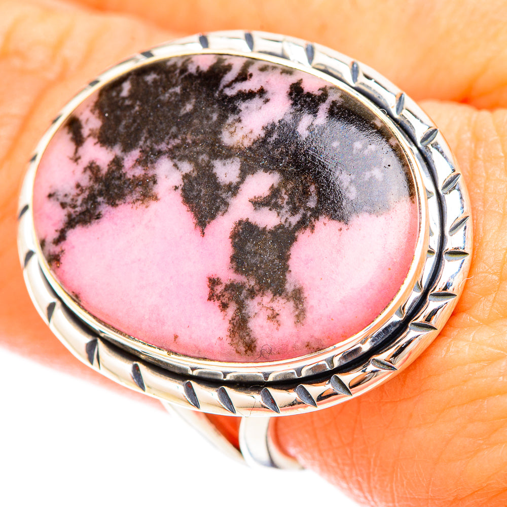Rhodonite Rings handcrafted by Anasilvercos - RING120300