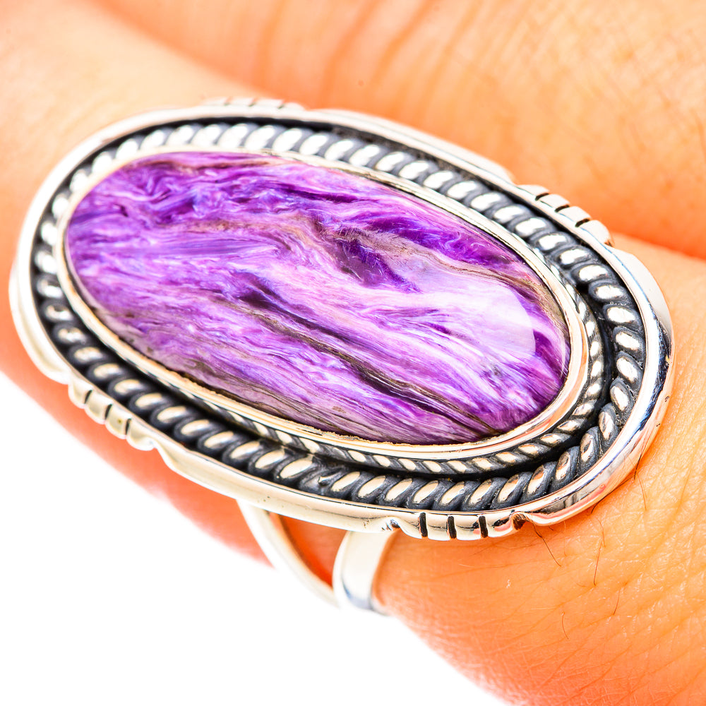 Charoite Rings handcrafted by Anasilvercos - RING120304