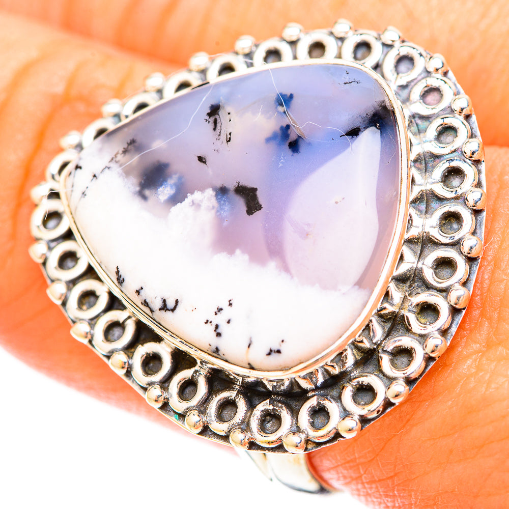 Dendritic Opal Rings handcrafted by Anasilvercos - RING120315
