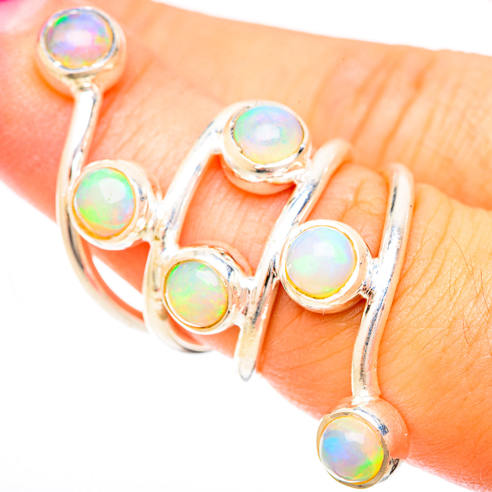 Ethiopian Opal Rings handcrafted by Anasilvercos - RING120322