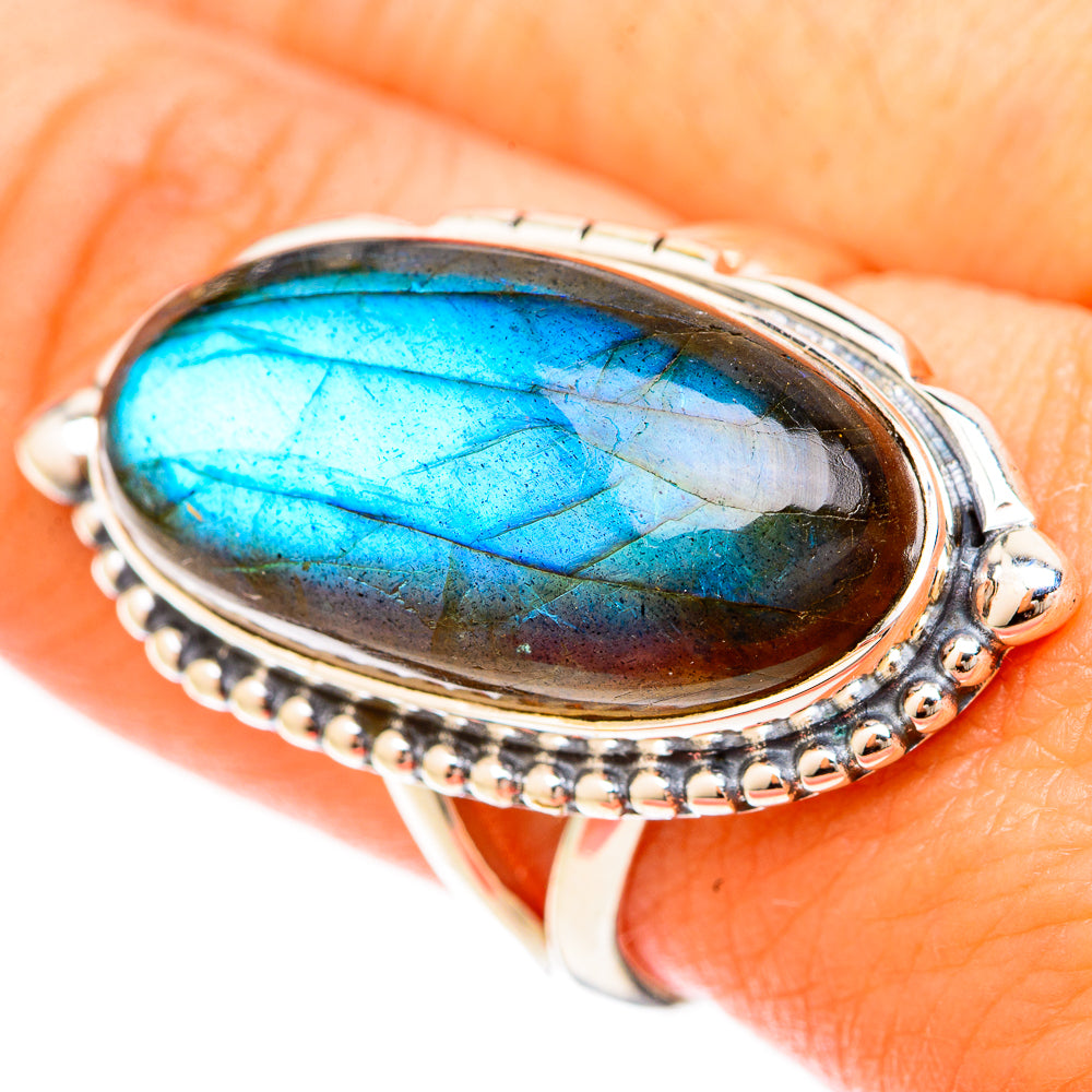 Labradorite Rings handcrafted by Anasilvercos - RING120327