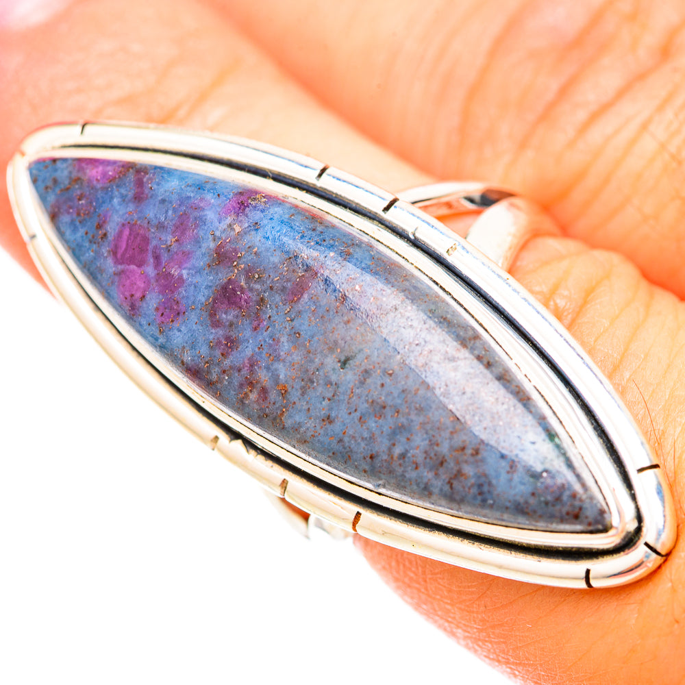 Ruby Fuchsite Rings handcrafted by Anasilvercos - RING120331