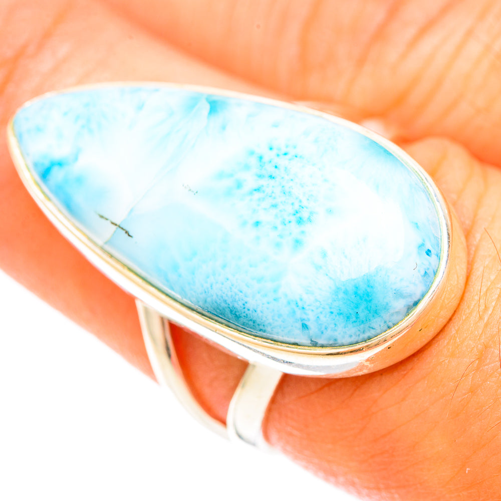 Larimar Rings handcrafted by Anasilvercos - RING120333