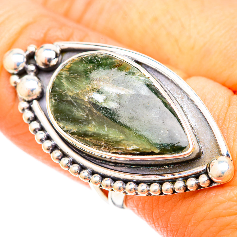 Seraphinite Rings handcrafted by Anasilvercos - RING120339