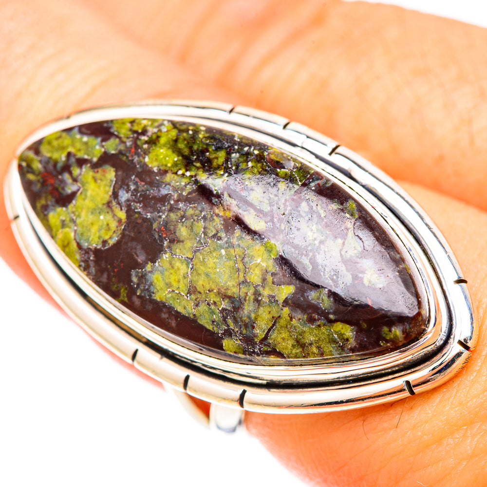 Dragon's Blood Stone Rings handcrafted by Anasilvercos - RING120344