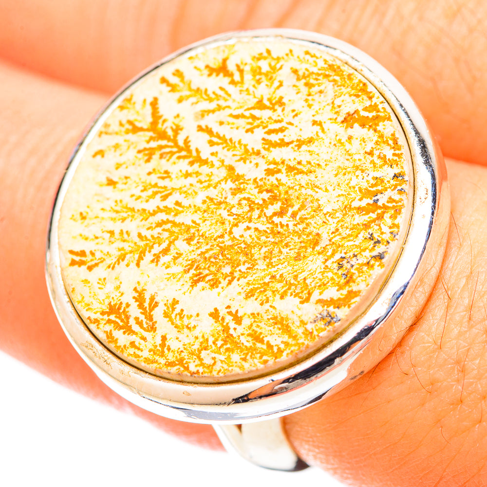 Germany Psilomelane Dendrite Rings handcrafted by Anasilvercos - RING120347