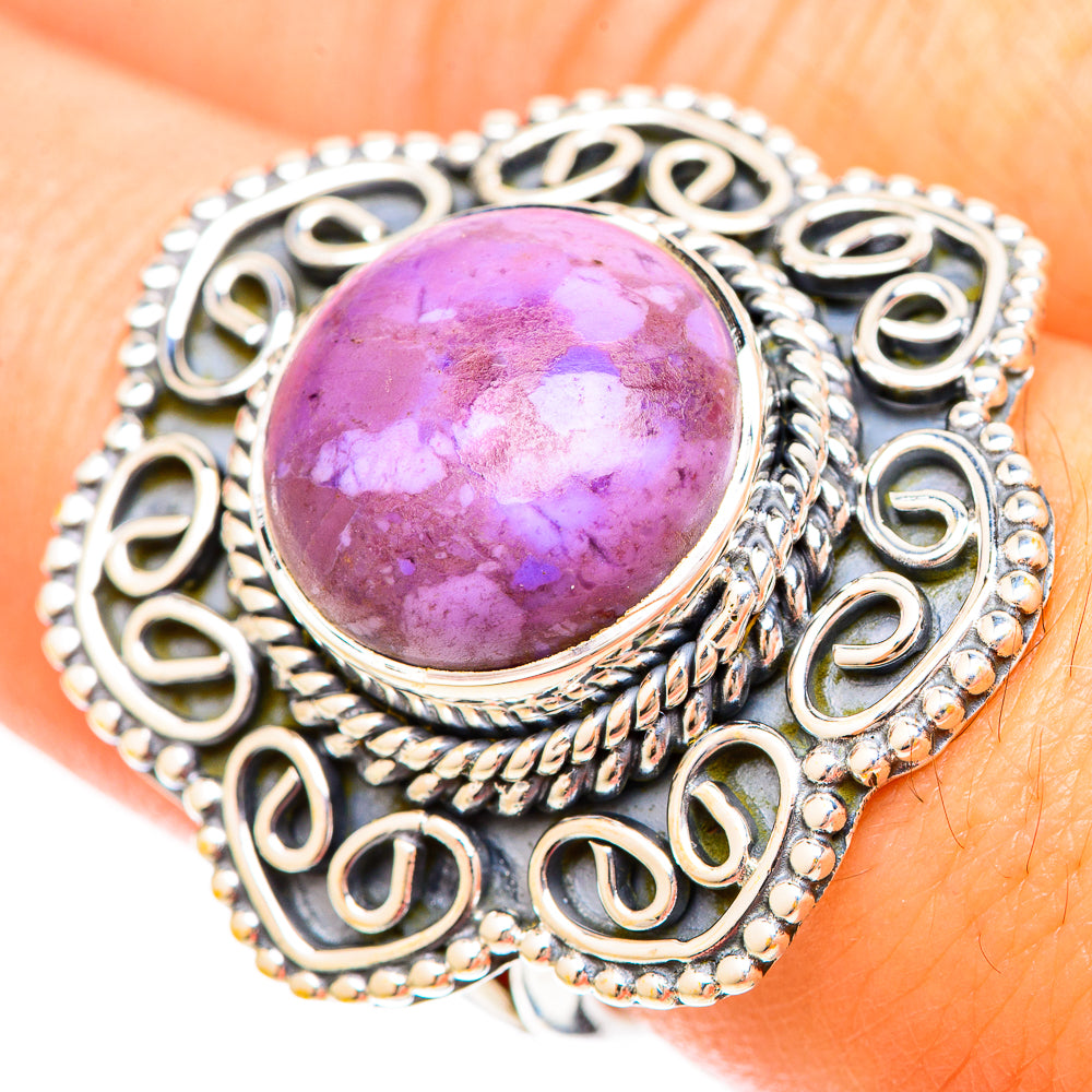 Phosphosiderite Rings handcrafted by Anasilvercos - RING120356