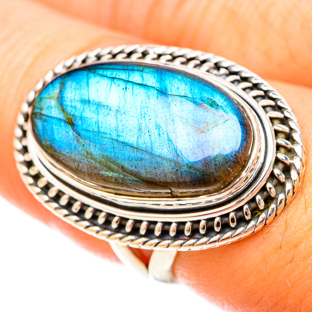 Labradorite Rings handcrafted by Anasilvercos - RING120377