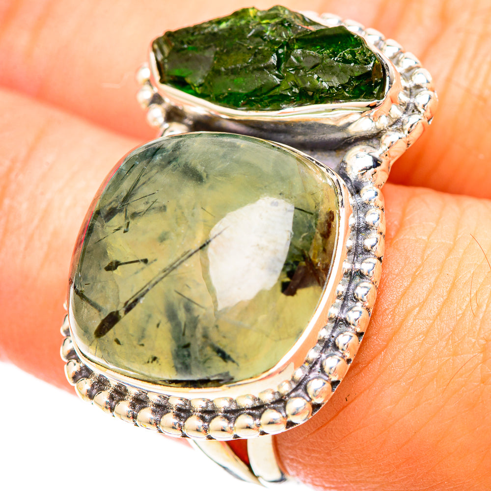 Prehnite Rings handcrafted by Anasilvercos - RING120382