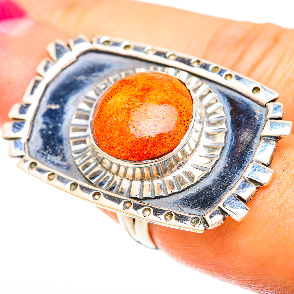 Sponge Coral Rings handcrafted by Anasilvercos - RING120394