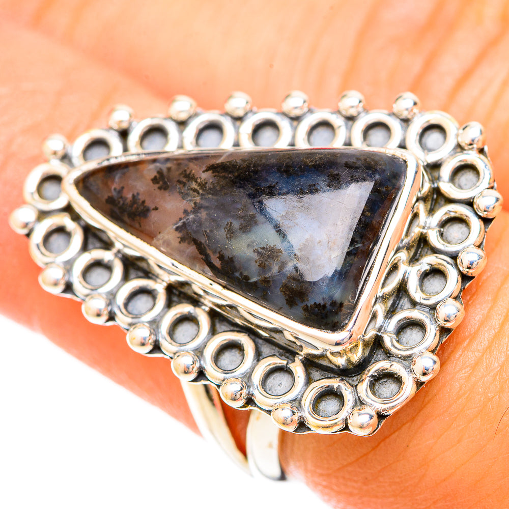 Dendritic Opal Rings handcrafted by Anasilvercos - RING120400