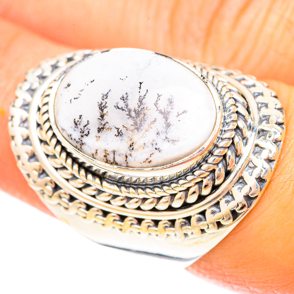 Dendritic Opal Rings handcrafted by Anasilvercos - RING120407
