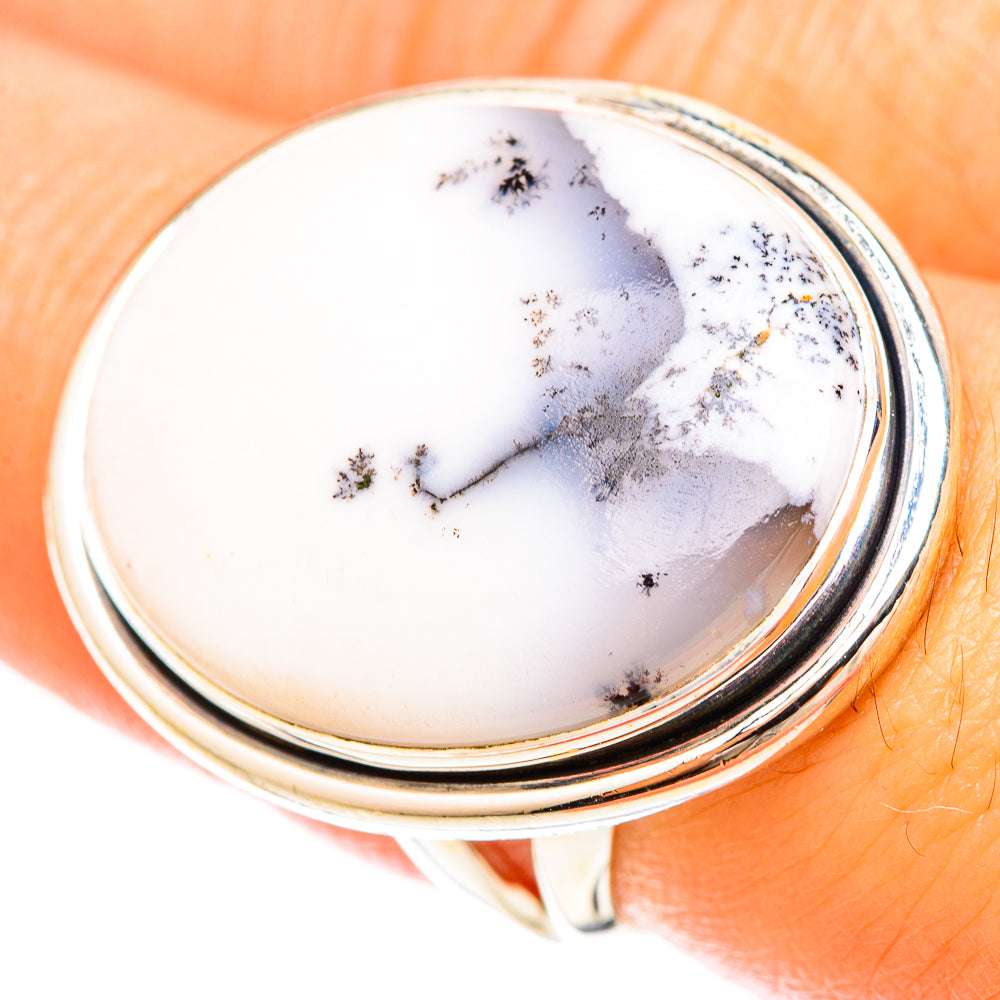 Dendritic Opal Rings handcrafted by Anasilvercos - RING120410
