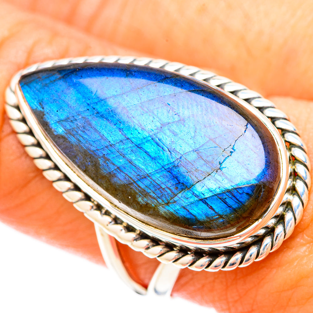 Labradorite Rings handcrafted by Anasilvercos - RING120418