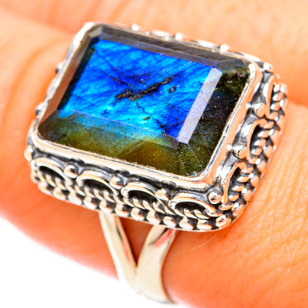 Labradorite Rings handcrafted by Anasilvercos - RING120421