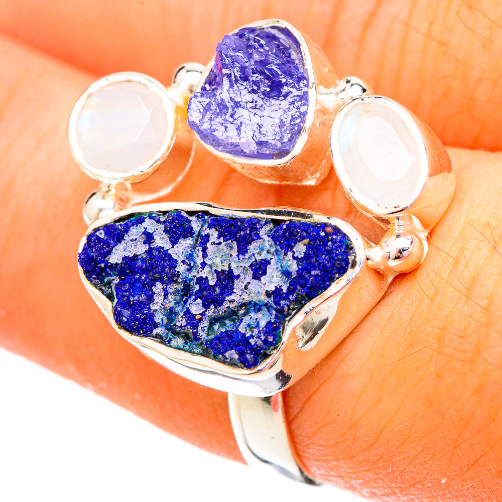 Azurite Rings handcrafted by Anasilvercos - RING120424