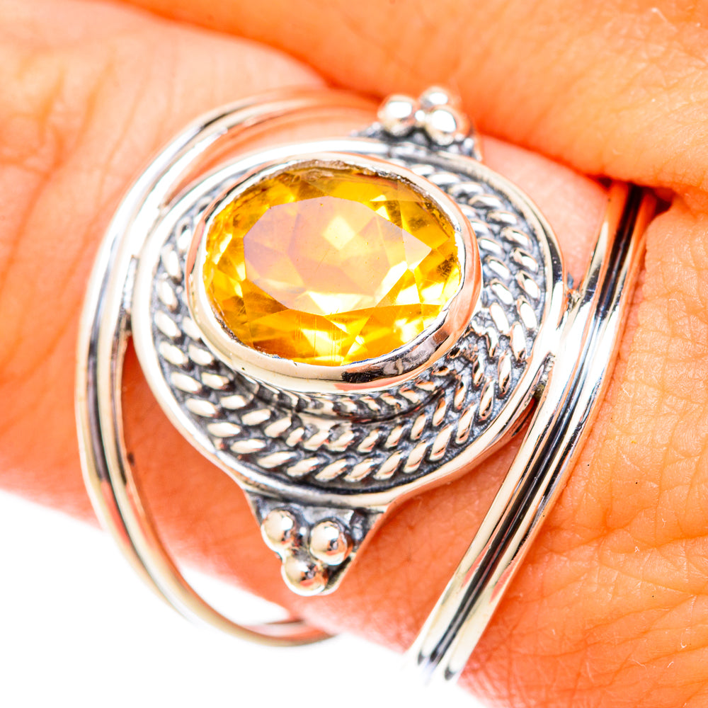 Citrine Rings handcrafted by Anasilvercos - RING120438