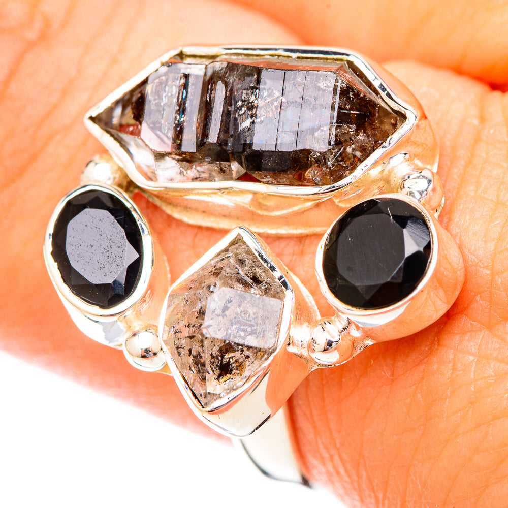 Herkimer Diamond Rings handcrafted by Anasilvercos - RING120450
