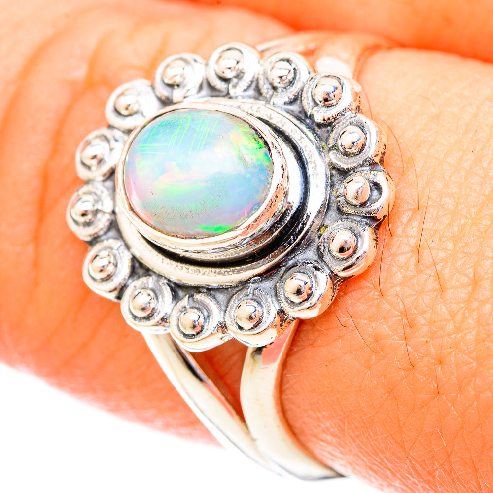 Ethiopian Opal Rings handcrafted by Anasilvercos - RING120459