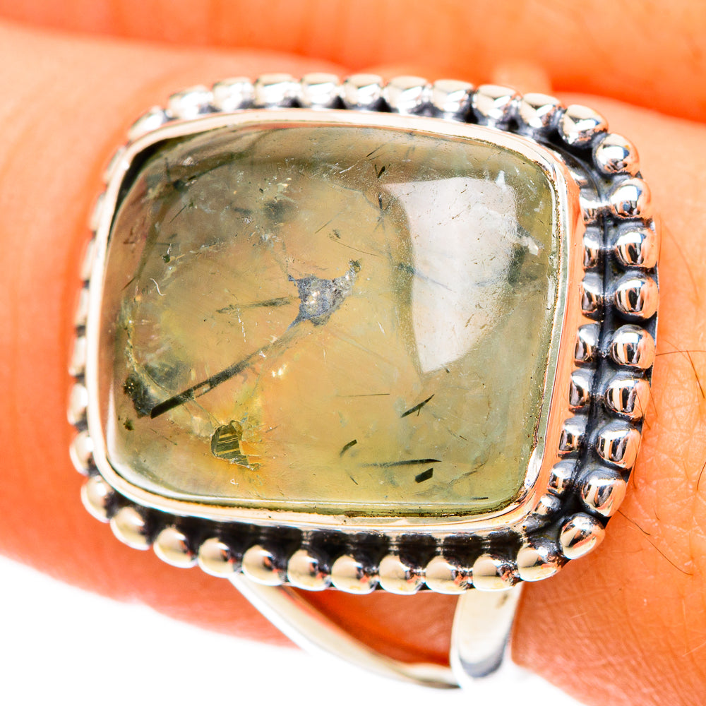 Prehnite Rings handcrafted by Anasilvercos - RING120469