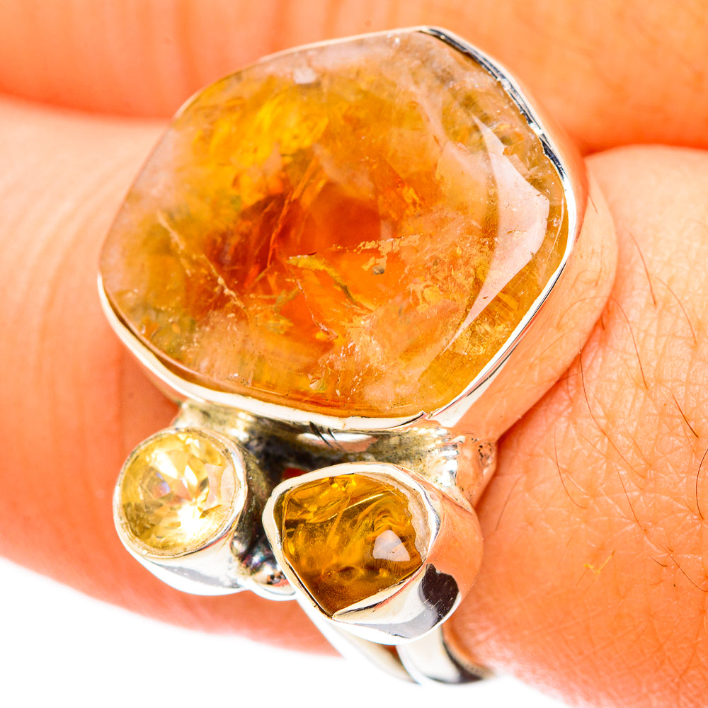 Citrine Rings handcrafted by Anasilvercos - RING120476