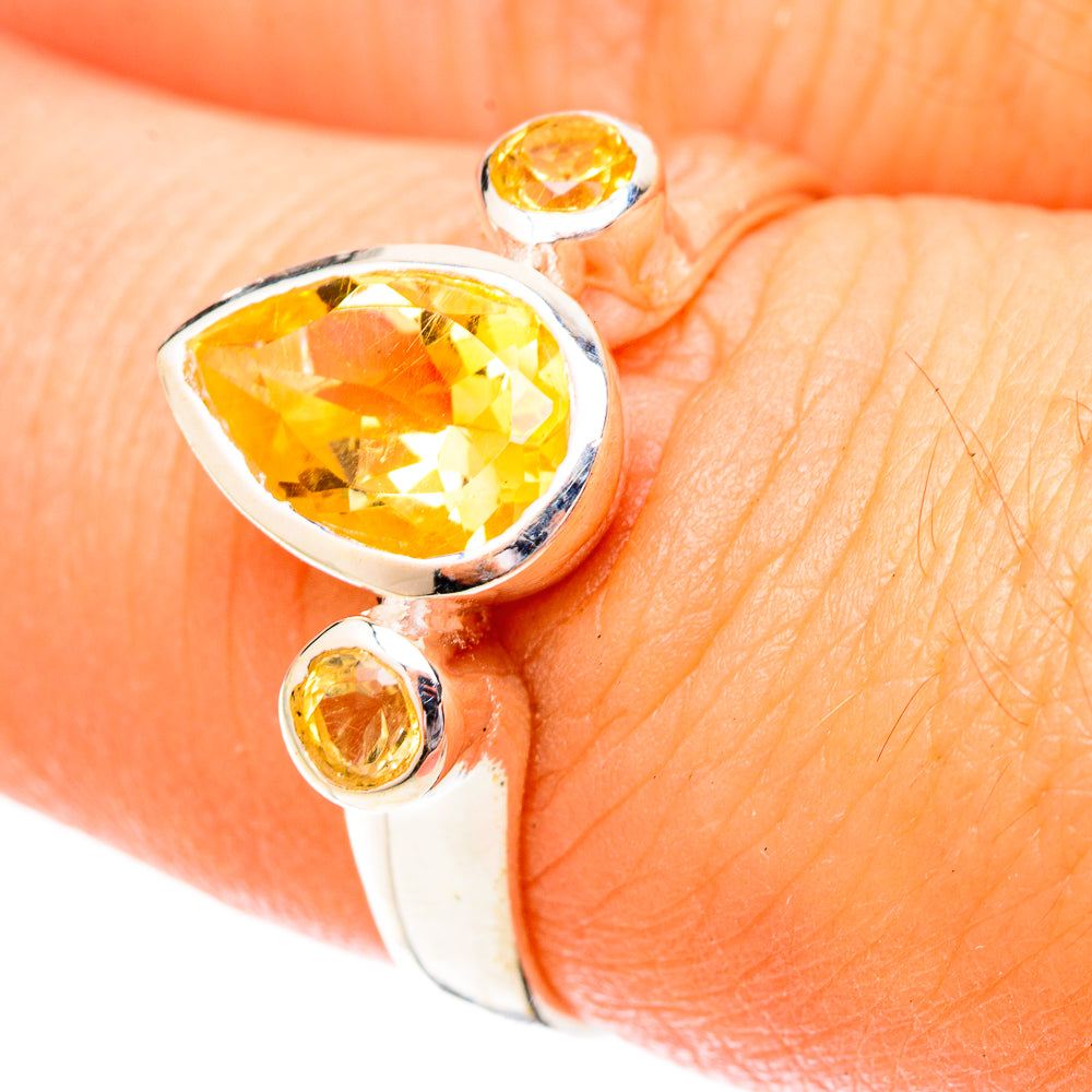 Citrine Rings handcrafted by Anasilvercos - RING120477
