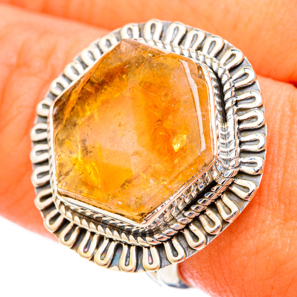 Citrine Rings handcrafted by Anasilvercos - RING120478